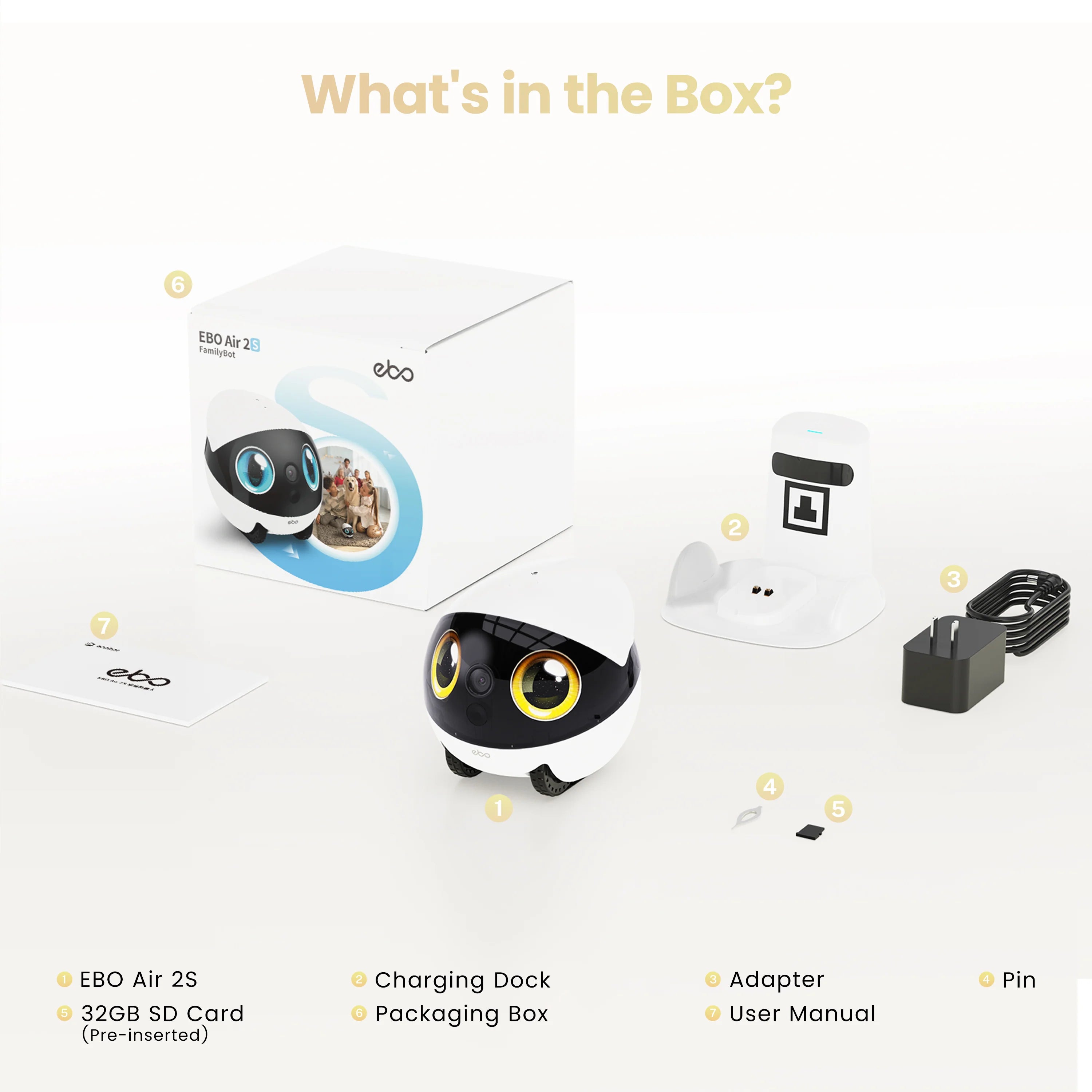 Robot familiar EBO Air 2S
